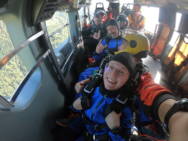 Tandemsprung (HELIKOPTER) mit Video und Fotos