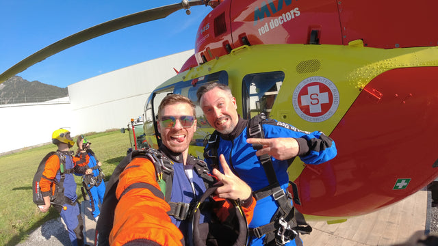 Tandemsprung (HELIKOPTER) mit Video und Fotos